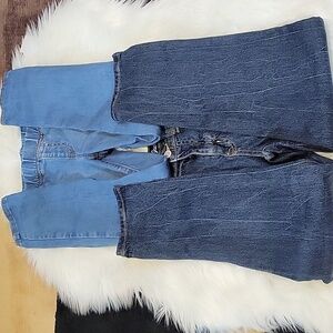 Cat and Jack 2 pairs, girls size 10 blue jeans